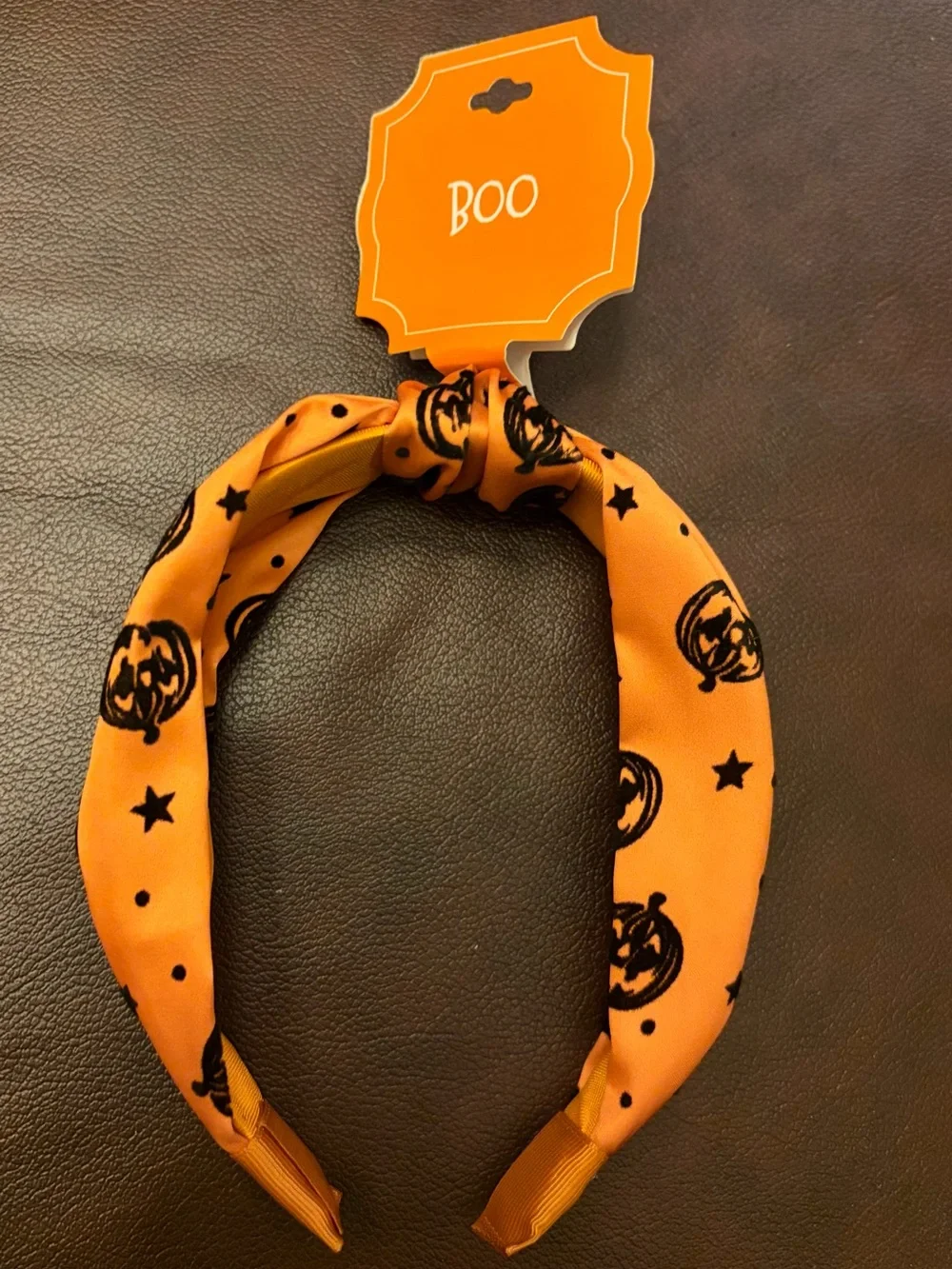 2 for $10 Halloween Orange Pumpkin Knot Headband